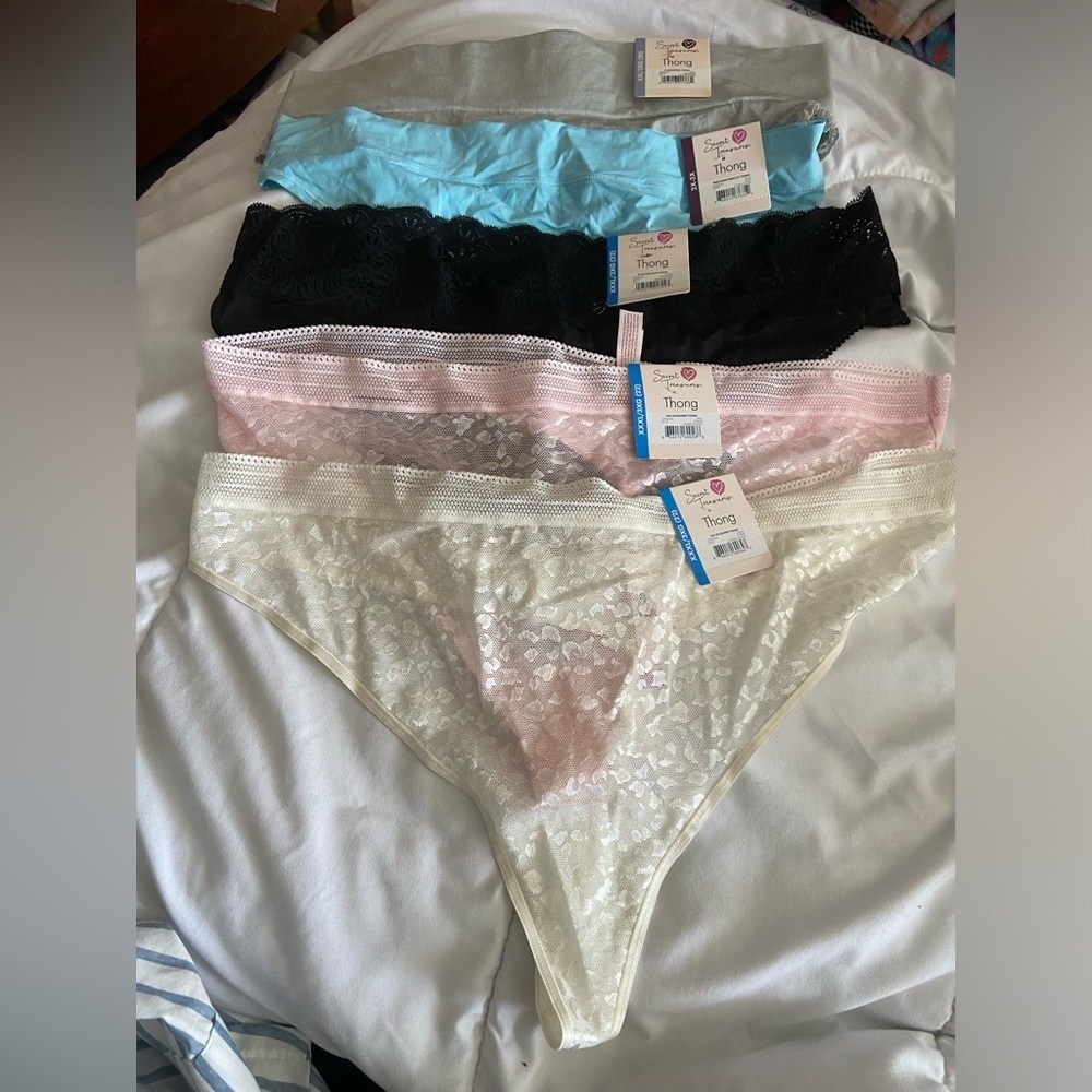Secret Treasures Lot Of 5 NWT Thongs XXL 20/22